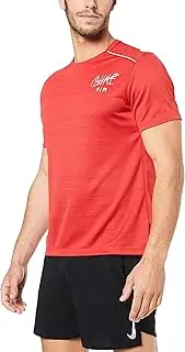 [Nike] Australia Men's Dri-FIT Miler Graphic Running Top, University Red/White/Reflective Silver, XL