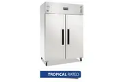 Polar G-Series 2 Door Upright Fridge Stainless Steel 1200Ltr - Commercial Solid Door Upright Fridges (DL895-A) - DL895-A