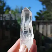 4.4in 101g Grounding Colombian Lemurian Seed Quartz Crystal, Rosetta Stone Starb
