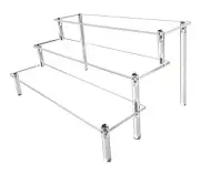 3-Tier Clear Acrylic Rack Perfume Makeup Nail Polish Ladder Display Stand