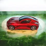 Red Wireless Mouse Cool 3D Sport Car Ergonomic Optical Mouse W Batteries Nice