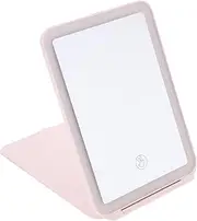 OSOLADY Foldable Makeup Mirror with Light Portable Chic Table Mirror for Women Touch Screen Compact Design for Daily Makeup Touch Ups at Home Office Travel