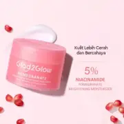 GLAD2glow Pomegranate 5% Niacinamide Brightening Moisturizer 30g