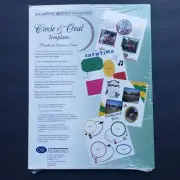 2001 Creative Memories Graduated Circle & Oval Templates Patterns Scrapbook New