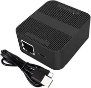 WAZIJ RJ45 1 in 2 1000Mbps Network Sharer 2-Port Mini Switch with Simultaneous Internet Access Network Splitter Easy to Use