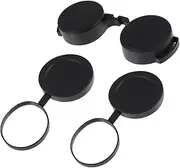 DOITOOL 3 Pcs Eyepiece Cap Objective Lens Cover Optics Goggles Binoculars Scope Spot Binocular Lens Covers Glasses Conditioner Convex Power Optical Flip Fixture Rubber Black