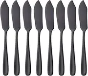 Buyer Star Cheese Butter Knife, Stainless Steel 18/10 6" Mini Desert Knives, Breakfast Slicer Sandwich Spreader,Set of 8