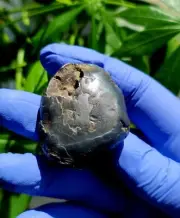 Meteorite**NWA Unc., IRON**152.50 gram individual, FLIGHT ORIENTED UFO!!!!
