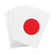Poker Cards, Japan Inspired, Flag Design, Beautiful Elegant