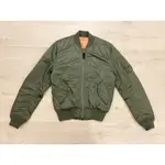 正品 ALPHA INDUSTRIES MA-1 SLIM FIT JACKET 飛行外套 S號