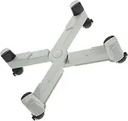 STOBOK Movable Host Rack CPU Desktop Stand Ereader Computer Host Stand Support Pad Riser Computer Tower Cart Monitor Charger Computer Fan Computer Cart Wheels Mobile for Laptop Grey Abs