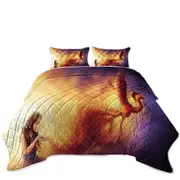 Cool Art Born from the Ashes Phoenix Coverlet