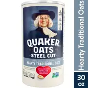 Quaker Oats Steel Cut Traditional Oatmeal 30oz Healthy Whole Grain Free Shipping