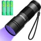UV Flashlight Black Light, Small Portable Blacklight Flashlight UV Light, 12 LED