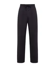 Elastic waist sweatpants M navy blue