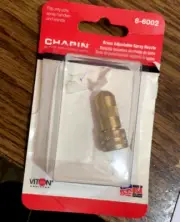 Chapin 6-6002 Adjustable Brass Cone Pattern Nozzle For Poly Shut-Off Nozzle Kit