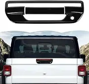 RT-TCZ Tailgate Handle Cover Rear Door Handle Cover Trim Decoration Exterior Accessories for Jeep Gladiator JT 2018-2024 (Black)