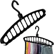 Space Saver Hangers for Clothes - Suits Hangers Space Saver 11-Hole Design - Heavy Duty Closet Clothing Organizers Storage for Apartment College