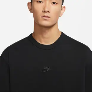NIKE 男 T卹 短袖上衣 高磅數透氣棉 Sportswear Premium Essentials 黑 運動達人
