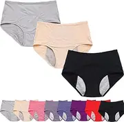 [Generic] ComfyGuard Leakproof Ladies Underwear, High Waisted Menstrual Leak Proof Underwear for Over 60#s Incontinence Women