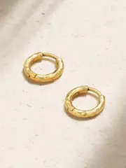 [Octavia Elizabeth] Octavia Elizabeth - + Net Sustain Micro Gabby 18-karat Recycled Gold Hoop Earrings - One size One size Gold