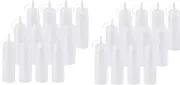 Voniecop 24 Pack 8 Oz Squeeze Squirt Condiment Bottles with Twist on Cap Lids for Sauce, Ketchup, BBQ, Dressing, Paint