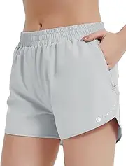 [HIFEOS] Running Trousers, Women's Sports Shorts, Women's Sports Shorts, Women's 2 in 1 Jogging Bottoms, Training Trousers, Running Shorts, Women's Summer with Mobile Phone Pocket