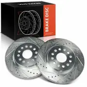 New 2x Rear Drilled Brake Rotors for Chevrolet Traverse GMC Acadia Buick Enclave (for: Chevrolet)