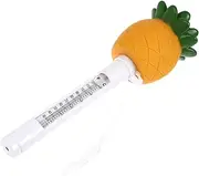 VANZACK Adorable Pineapple Design Floating Pool Thermometer Easy to Use Water Temperature Gauge Dual Scale