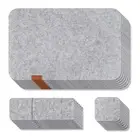 7 Set Washable Felt Placemats Table Mats Glass Knife Fork Coasters Cutlery8158