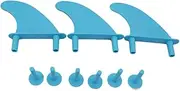 3Pcs/Set Soft Surf Fins Water Fins with Replacement Screws for Surfboard Softboard Water Wave Fin Surf Board