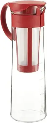 Hario Mizudashi Cold Brew Coffee Pot, 1000 ml, Red