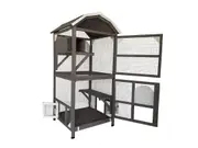 YES4PETS Pet Cat Bird Ferret Shelter Condo with Escape Door Wooden Kitten Cage House