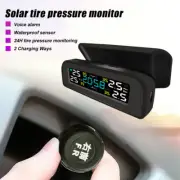 Car TPMS Tire Pressure Monitoring System Solar USB Powered Automatic Brightness