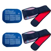 2Set Hot/Cold Gel Packs Direct Knee Ice Pack With Wrap Knee Joint Pain Relief