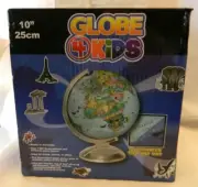 BRAND NEW IN BOX REPLOGLE GLOBE BY HERFF JONES 10" ILLUMINATED 2 WAY MAP DESK