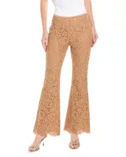 Michael Kors Collection Lace Silk-Lined Bootleg Pant