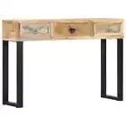Console Table Wooden Entryway Hallway Table Side Table Solid Mango Wood vidaXL