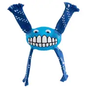 Rogz Flossy Grinz Oral Care Dog Squeaker Toy Blue - 3 Sizes