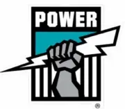 Port Adelaide Power Large Static Cling Car Decal Official AFL Free Delivery.