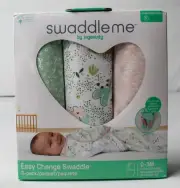 SwaddleMe by Ingenuity Baby's 3-Pack Swaddle Set CA4 Peekaboo Panda Size 0-3M