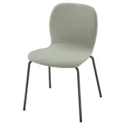KARLPETTER chair, Gunnared light green/Sefast black