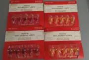 Vtg Tulip Replacement Bulbs Lamp Push In Tulip Christmas Light Red & Gold NOS