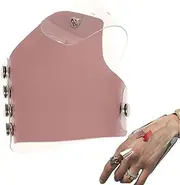 Makeup Brushes Gloves, Leather Makeup Palette Gloves for Mixing, Makeup Tools Gloves, Makeup Blending Palette Gloves for Makeup Artists, Girls
