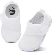 [shopUAL] Toddler Water Shoes Kids Girls Boys Beach Aqua Socks Skin Barefoot Walking Water Shoes Quick Dry Non-Slip Breathable Swim Pool Surf