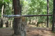 Custom Handmade Carbon Steel Blade Two Handed Machete Sword - Hunting Sword