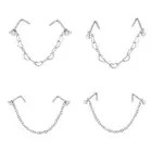 Nostril No Piercing None Pierced Fake Nose Ring Nose Clip Nose Ring Nose Chain