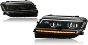 Car Lights Compatible for VW Tiguan Headlight 2017-2021 LED Projetor Head Lamp Daytime Running Light Automotive Accessories(Left Hand Drive)