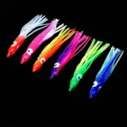 6PCS/Lot 9cm Luminous Fishing Lures Set Octopus Baits Combo Squid Skirt Lure Tro
