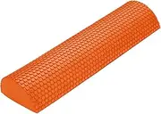 ａ aternee Half Round EVA Foam Roller Half Roller Foam, 200kg Heavy Duty Half Round Foam Roller Neck for Unisex Back Legs Foot Massage Relaxing Pilates, Orange 30cmx7.5cm